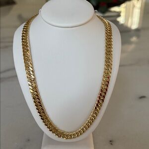 NEW 
22” Miami Cuban link chain in 14k Gold over stainless steel #60